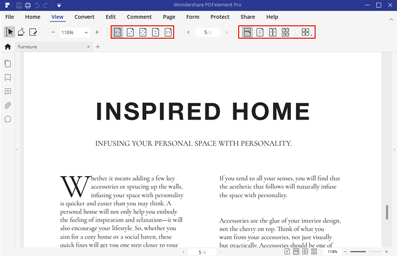 page layout