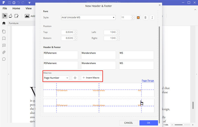 add header to pdf