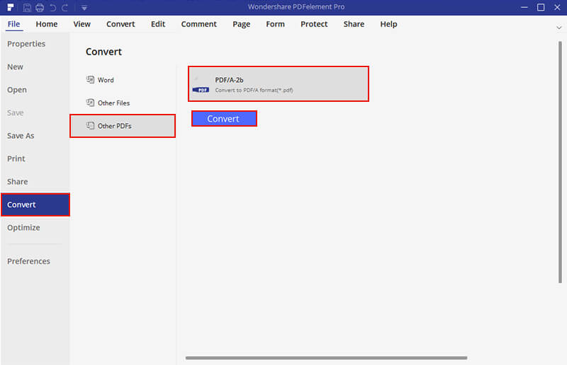 change pdf to pdf/a