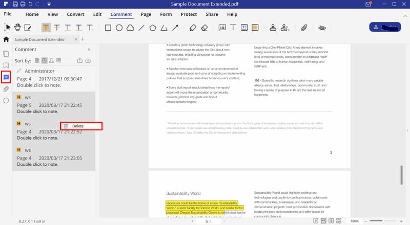 how to add highlights to pdf document