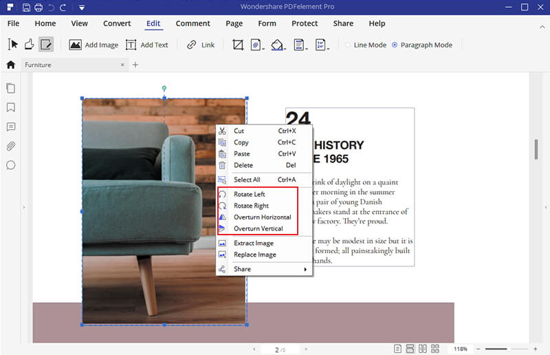 How to Rotate Image in PDF by a Certain Degree