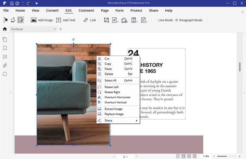 edit graphic-based objects in pdf