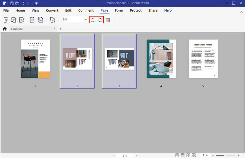 how to change pdf from portrait to landscape