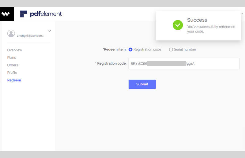 What does the “Redeem” Function for
