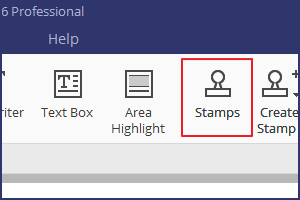 add stamp to pdf page