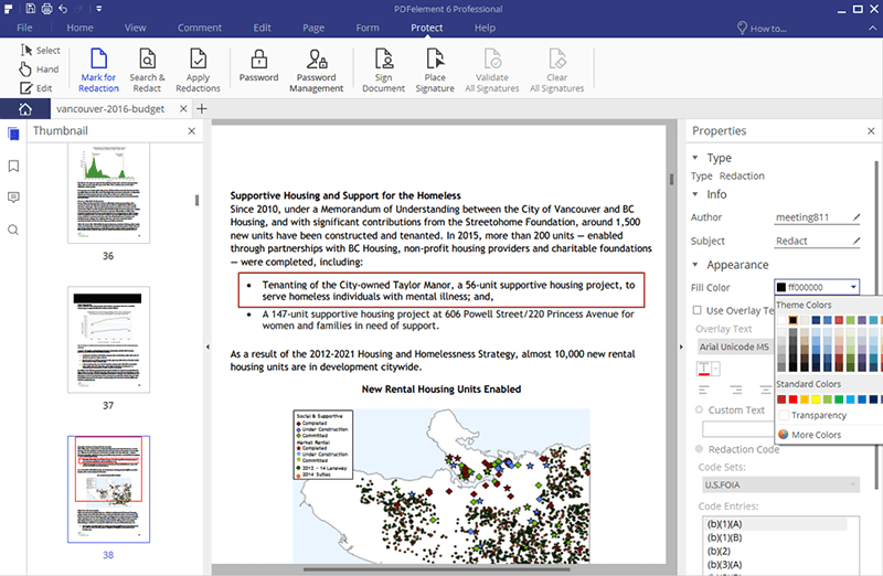 how to redact a pdf in acrobat pr