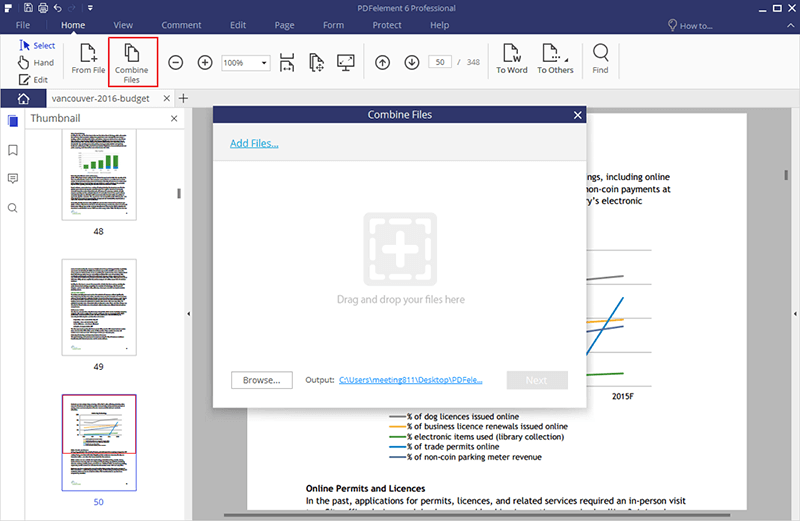 merge pdf files foxit