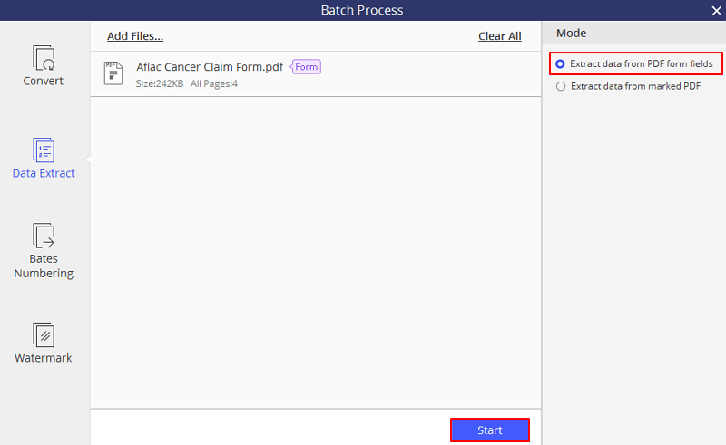 a pdf form data extractor