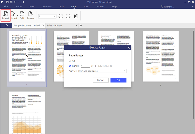 How to Extract Pages from PDF Easily and Quickly | Wondershare PDFelement
