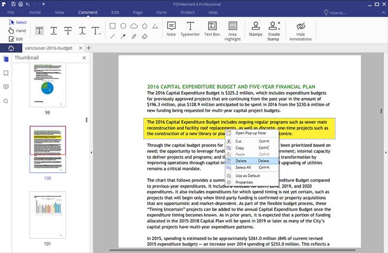 how to add highlights to pdf document