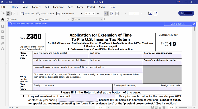 Form 2350 Fillable - Printable Forms Free Online