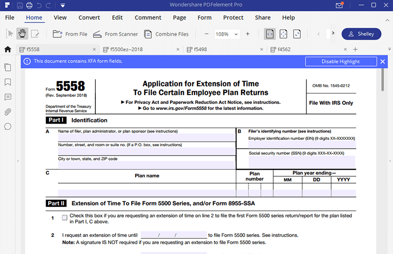 IRS Form 5558 A Guide to Fill it the Right Way