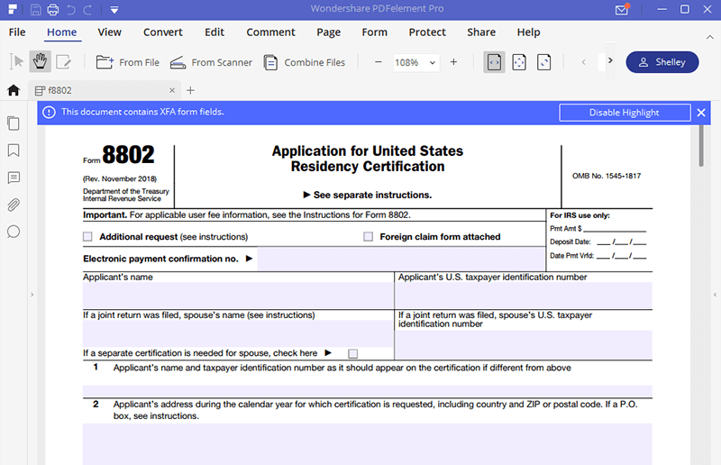 IRS Form 8802 How to Fill it Right