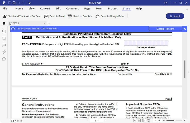 IRS Form 8879 Instructions On How To Fill It Right