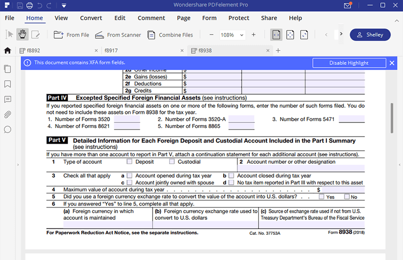 form 8938 cryptocurrency