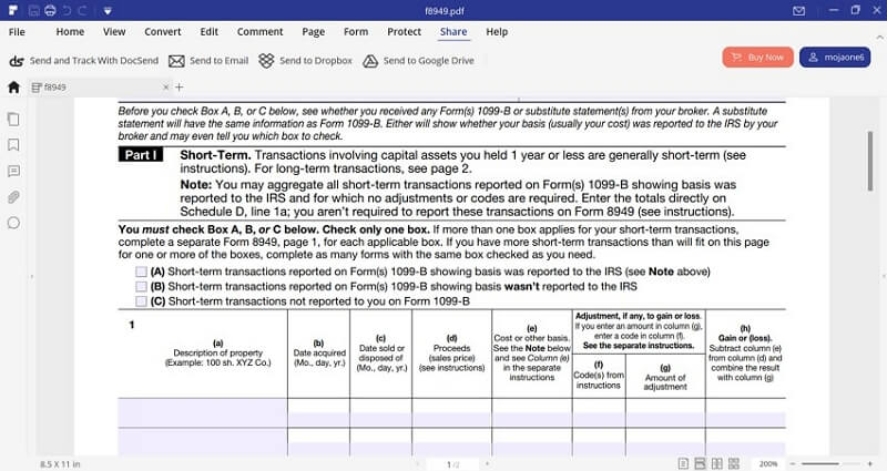 IRS Form 8949: The Instructions To Fill It Right