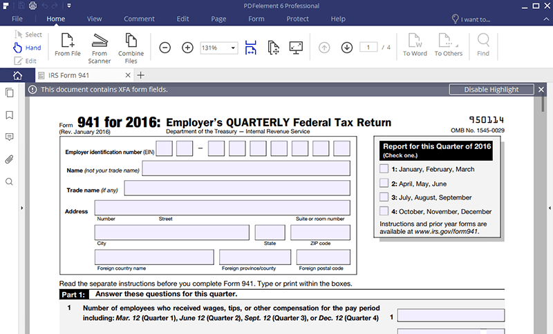 IRS Form 941- Find the Instructions Here to Fill it Right