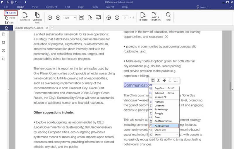 How to Create Bookmarks in PDF Files