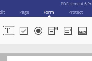 creating form in pdf