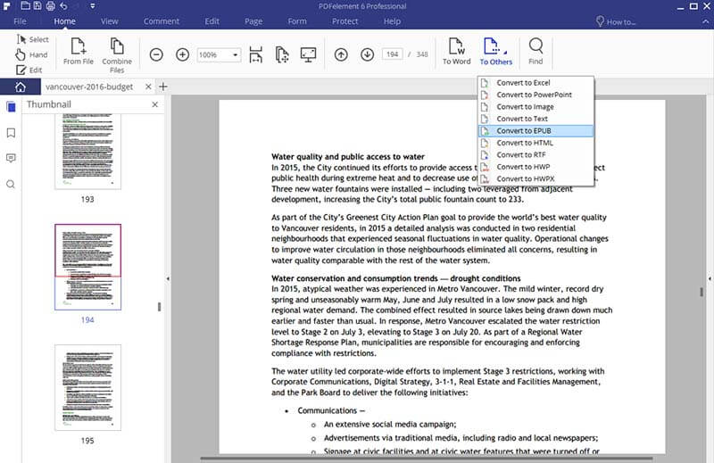 how to convert a pdf to epub