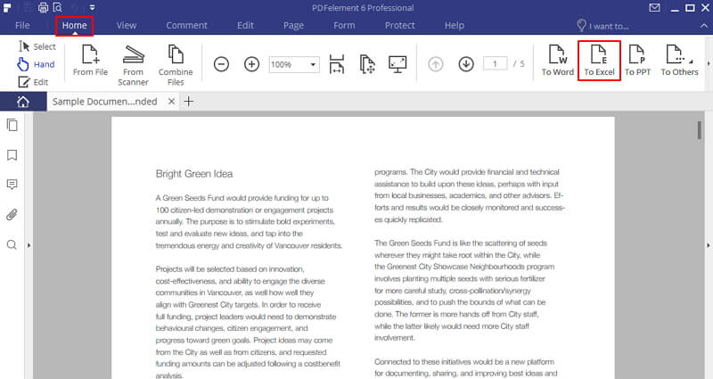 free ocr pdf to excel converter