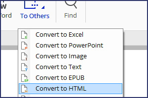converting pdf to html