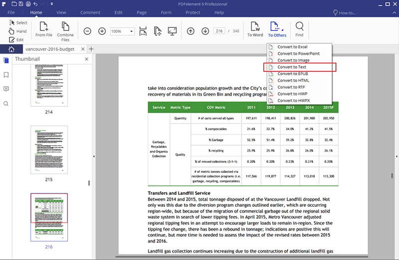 convert pdf to text with formatting