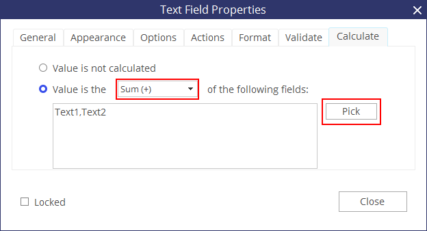 field calculation