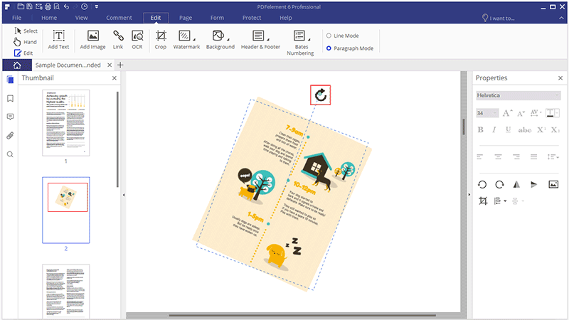 How To Flip A PDF Image In Windows Wondershare PDFelement