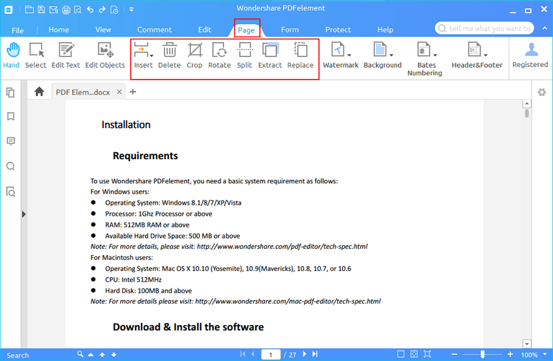 organise pdf pages online