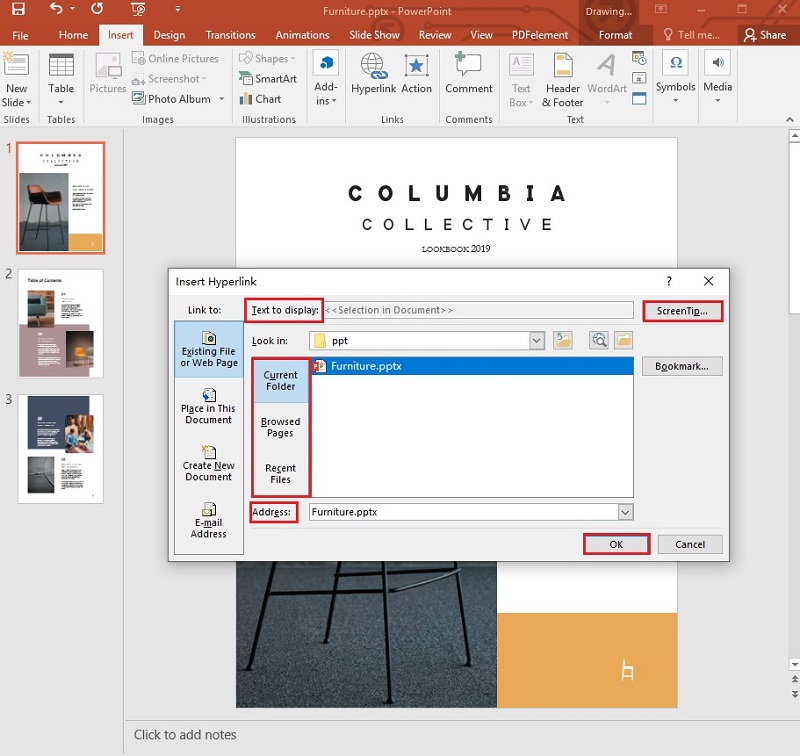 how to create hyperlink in powerpoint presentation