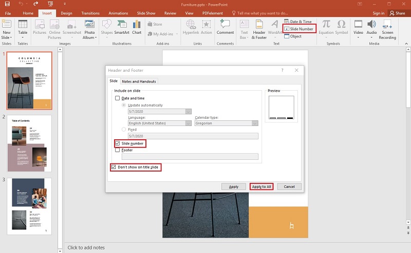 How To Insert Page Numbers Using Slide Master