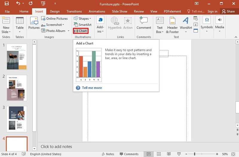 how to select info and make a pie chart in excel pc