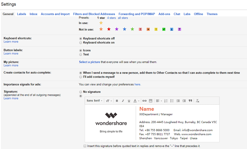 add calibri font in gmail