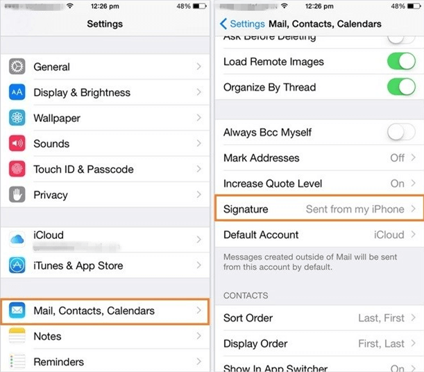 How To Change Email Signature On Iphone