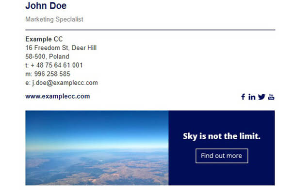 Professional Free Email Signature Templates
