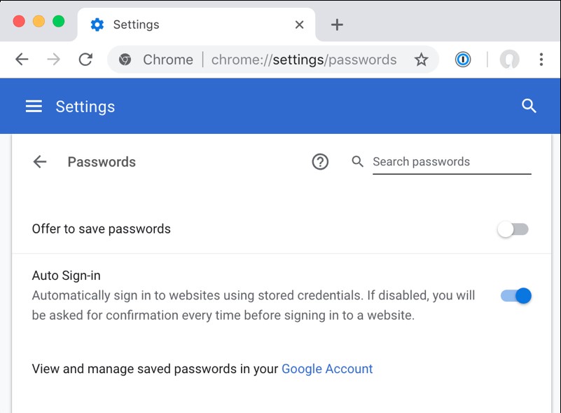 google chrome saved passwords file location windows 10