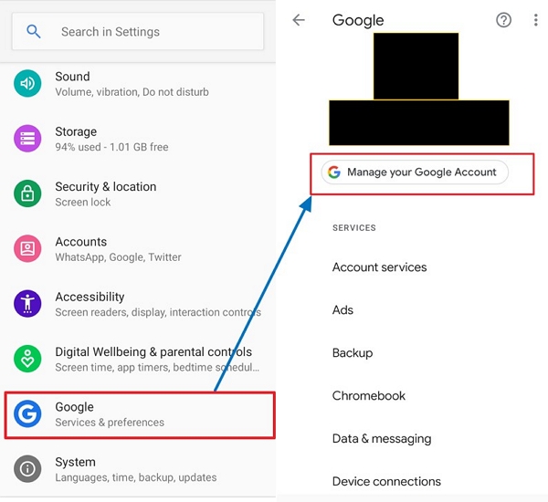 google passwords manager