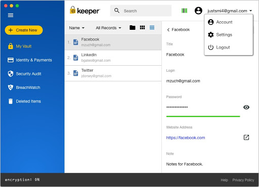 keeper password manager for mac