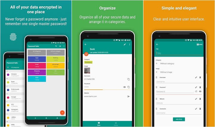 android manage passwords