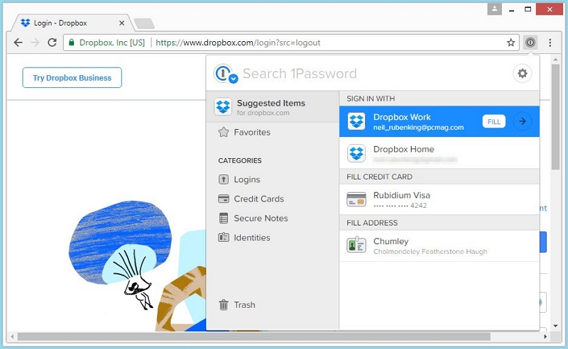 1password browser extension chrome