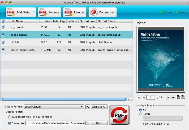 best pdf to epub converter mac