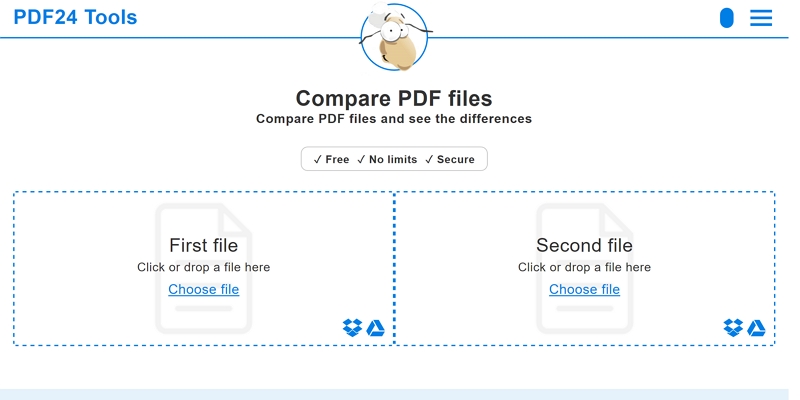 compare pdf to word online