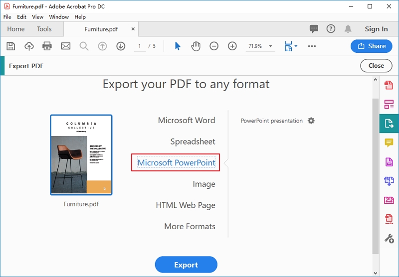 How to Convert PDF to PowerPoint with Adobe Acrobat