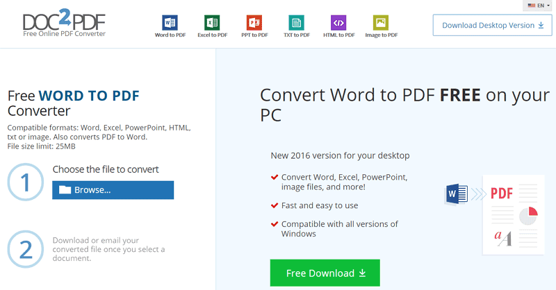 free excel file to pdf converter