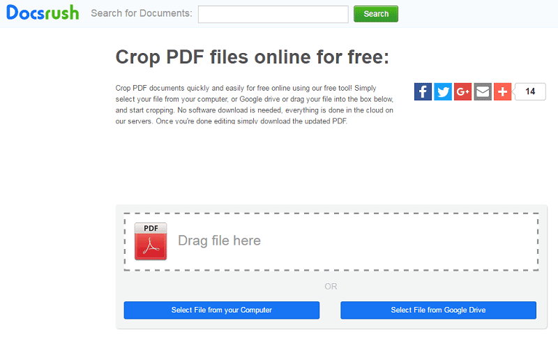 online pdf crop