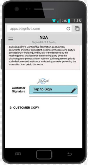 Signature App for iPad/iPhone