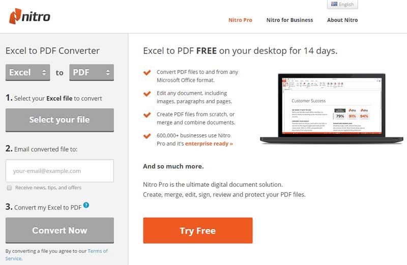 excel to pdf converter software online