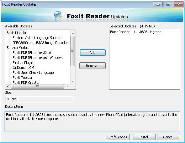 foxit printer driver