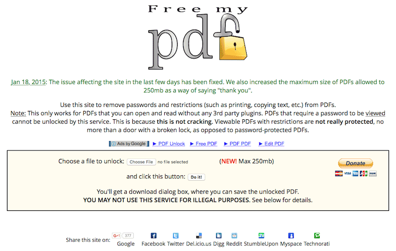 free pdf unlocker mac